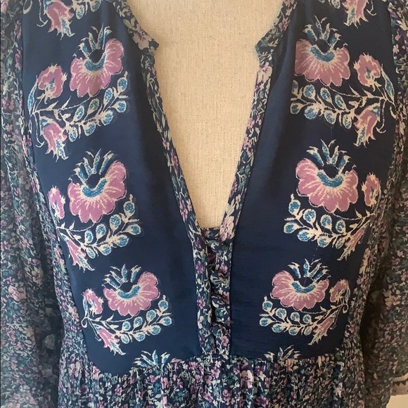 Joie silk floral and paisley print dress - Picture 2 of 7